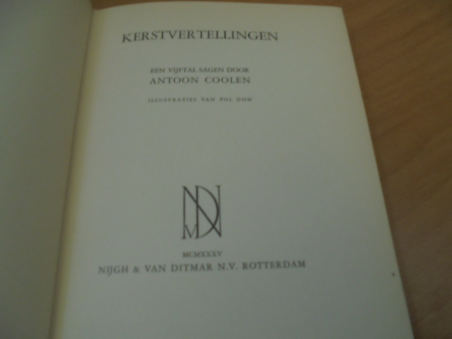 Kerstvertellingen, Een vijftal sagen - Coolen, Antoon