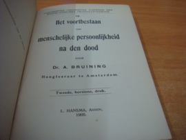 Het voortbestaan der Menschelijke persoonlijkheid na den dood