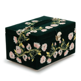 Zoe - Medium jewellery box in Forest Green