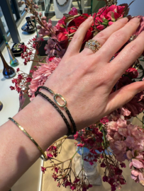 Armband Equus - paard - geel goud