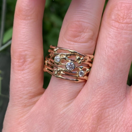 "De draden van het leven" ring (Verkocht!)