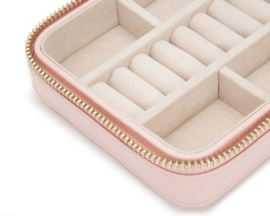 Caroline - Zip travel case in Rose Quartz