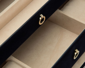 Zoe - Medium jewellery box in Indigo