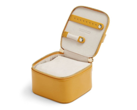 Maria - Zip jewellery cube in Mustard