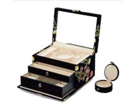 Zoe - Medium jewellery box in Indigo(Sold!)