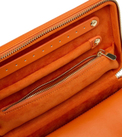 Maria - Medium zip case in Tangerine