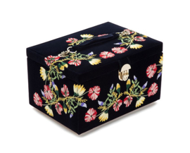 Zoe - Medium jewellery box in Indigo