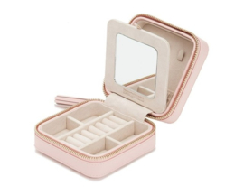 Caroline - Zip travel case in Rose Quartz