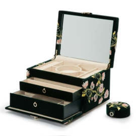 Zoe - Medium jewellery box in Forest Green