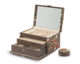 Zoe - Medium jewellery box in Mink