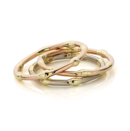 "Threads of life" stacking ring