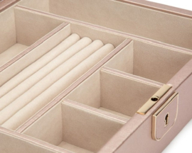 Palermo - Medium jewellery box in Rose quartz
