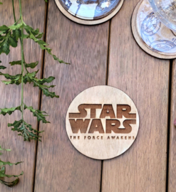Set van 6 Star Wars - Baby Yoda - The Madalorian houten onderzetters