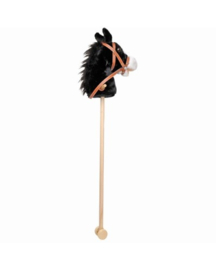 HB stokpaardje met geluid zwart
