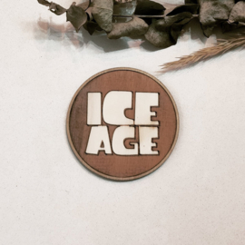 Set van 6 Ice Age houten onderzetters