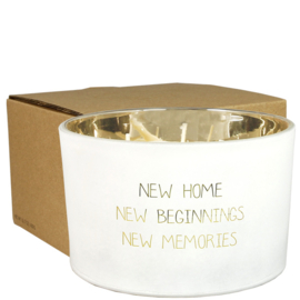 SOJAKAARS MAT - NEW HOME, NEW BEGINNINGS... - FRESH COTTON