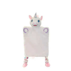 Unicorn knuffeldoekje/handpopje