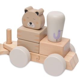 Jollein - Houten Speelgoedtrein - Jungle Jambo