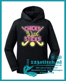 Hockeytrui Chicks with Sticks