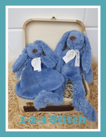 Houten koffertje Rabbit Richie Deep Blue pakket