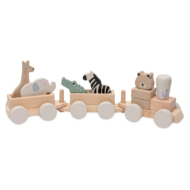 Jollein - Houten Speelgoedtrein - Jungle Jambo