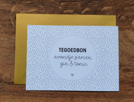 Tegoedbon | Avondje samen gin & tonic