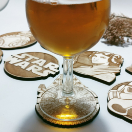 Set van 8 Star Wars - New Collection - houten onderzetters