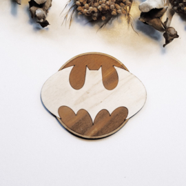 Set van 6 Batman houten onderzetters