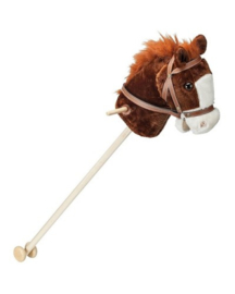 HB stokpaardje met geluid bruin