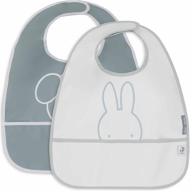 Jollein x Nijntje -Slab Waterproof Miffy Peekaboo - Sea Green - 2 Stuks