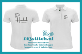 Paarden polo 2 met afbeelding, naam en geboortedatum