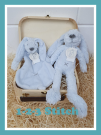 Houten koffertje Rabbit Richie Blue pakket