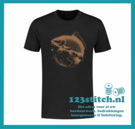T-shirt met Karper afbeelding