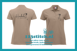 Paarden polo 1 met afbeelding, naam en geboortedatum