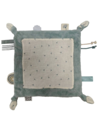 Label Label Paardenbloem Blauw Knuffeldoekje