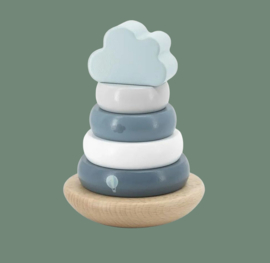 Label Label houten stapelringen - Green