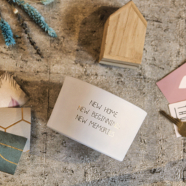 SOJAKAARS MAT - NEW HOME, NEW BEGINNINGS... - FRESH COTTON