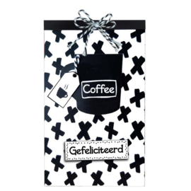 Tasje Koffie en Merci - Gefeliciteerd