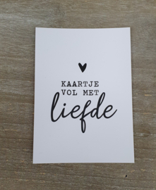 Kaart - Kaartje vol met liefde