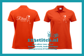Paarden polo 1 met afbeelding, naam en geboortedatum