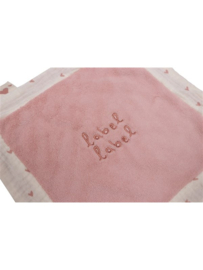 Label Label Hartjes Roze Knuffeldoekje