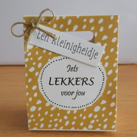 Mini kadotasjes - Iets lekkers voor jou - een kleinigheidje