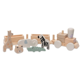 Jollein - Houten Speelgoedtrein - Jungle Jambo