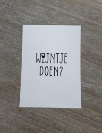 Kaart - Wijntje doen?