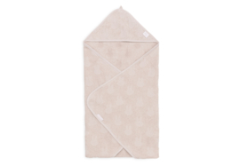 Jollein x Nijntje - Badcape Miffy Badstof 75x75cm  - Jacquard - Wild Rose