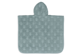 Jollein x Nijntje - Badponcho Badstof Miffy Jacquard - Sea Green