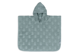 Jollein x Nijntje - Badponcho Badstof Miffy Jacquard - Sea Green