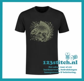 T-shirt met Karper afbeelding 1