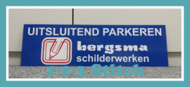 Parkeerbordje Bergsma Schilderwerken