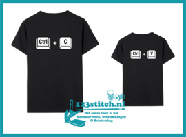 Twinning set T-Shirt vader en zoon CTRL